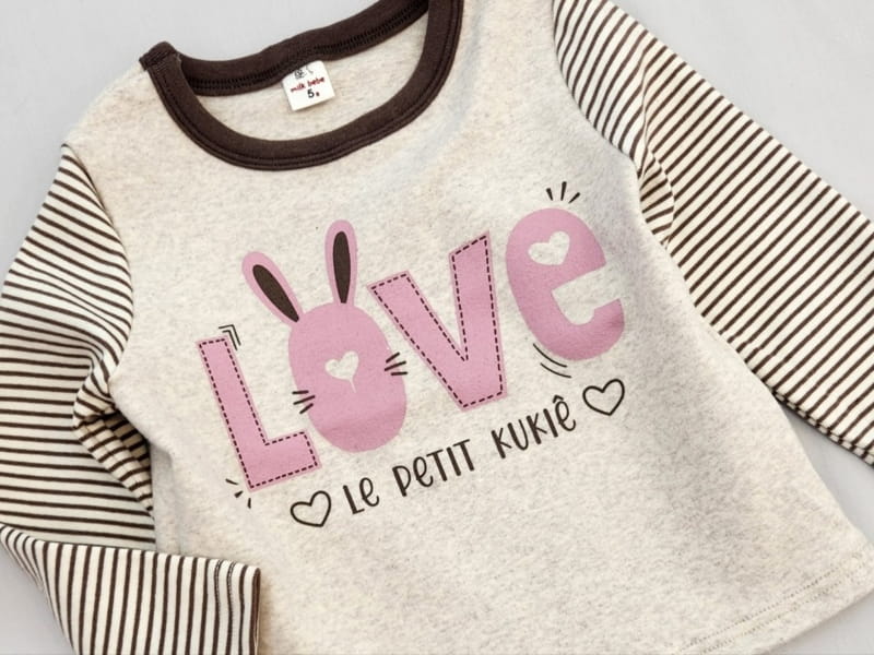 Milk Bebe - Korean Children Fashion - #childofig - Love Tee - 4