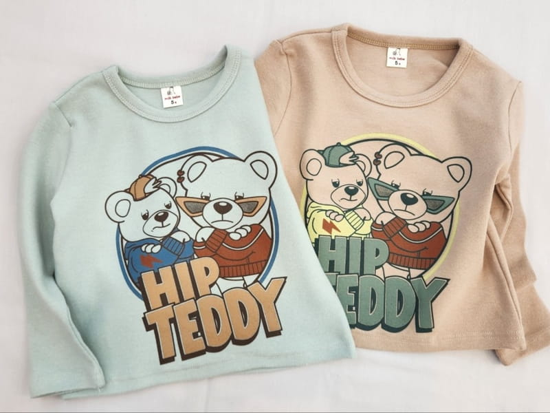 Milk Bebe - Korean Children Fashion - #childofig - Hip Teddy Tee