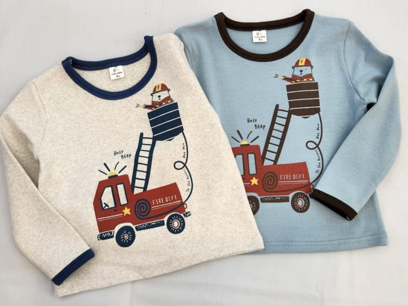 Milk Bebe - Korean Children Fashion - #designkidswear - Fire Engine Tee