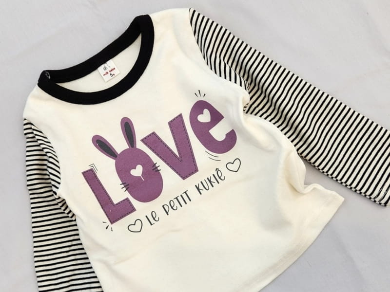 Milk Bebe - Korean Children Fashion - #designkidswear - Love Tee - 6