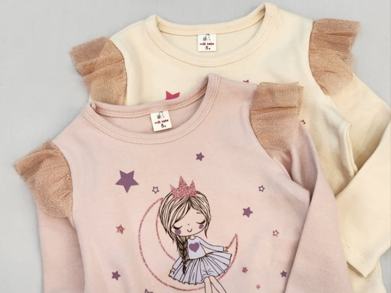 Milk Bebe - Korean Children Fashion - #designkidswear - Delluna Tee - 2