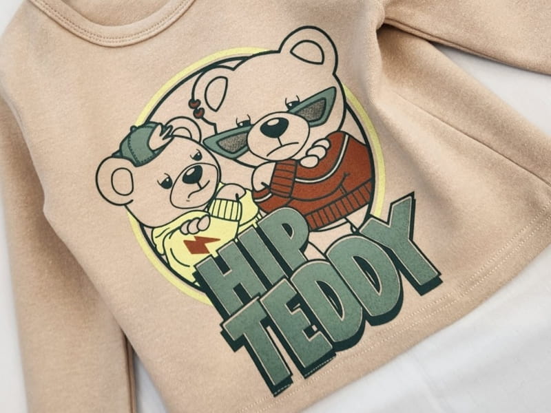 Milk Bebe - Korean Children Fashion - #kidsshorts - Hip Teddy Tee - 6