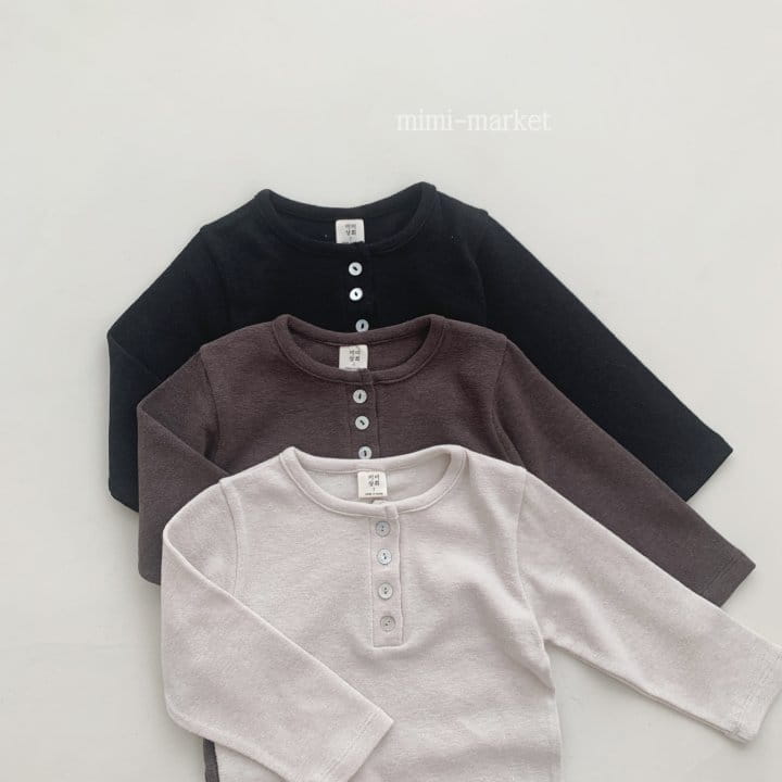 Mimi Market - Korean Baby Fashion - #babylifestyle - Button Tee - 2