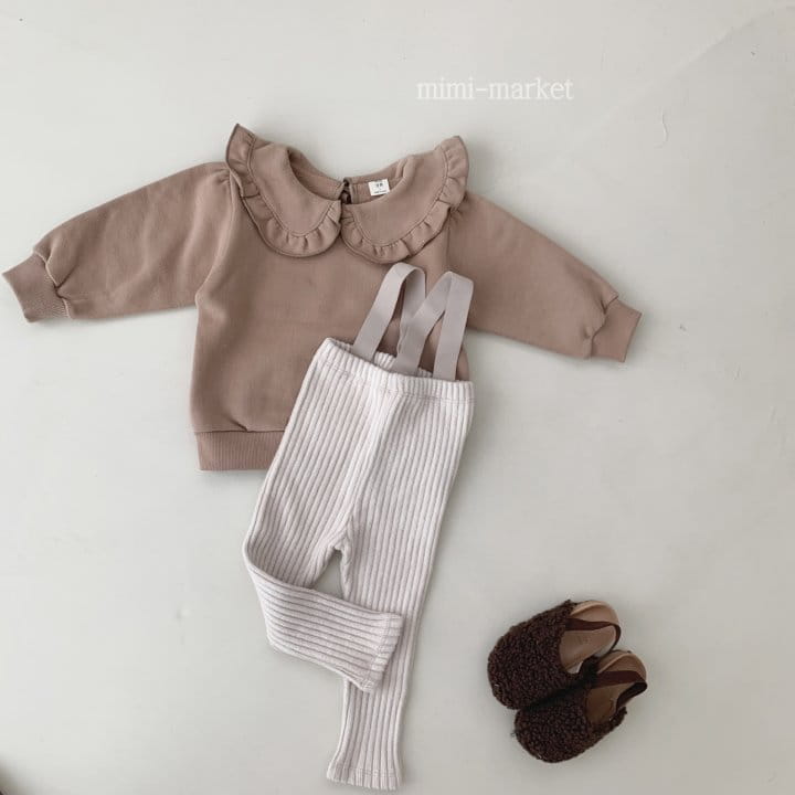 Mimi Market - Korean Baby Fashion - #onlinebabyboutique - Frill Collar Tee - 4