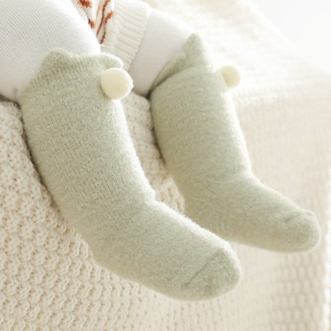 Miso - Korean Baby Fashion - #babyboutique - Angora Fom Socks  - 2