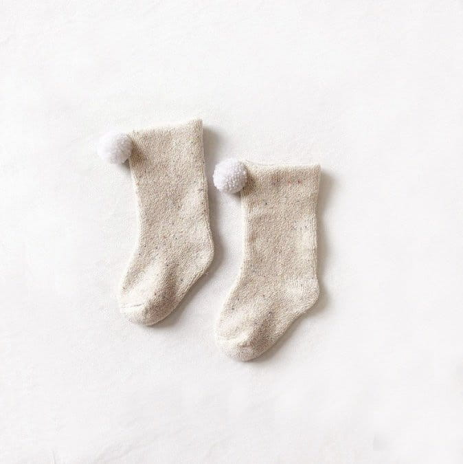 Miso - Korean Baby Fashion - #babyboutique - Bocasi Pom Socks