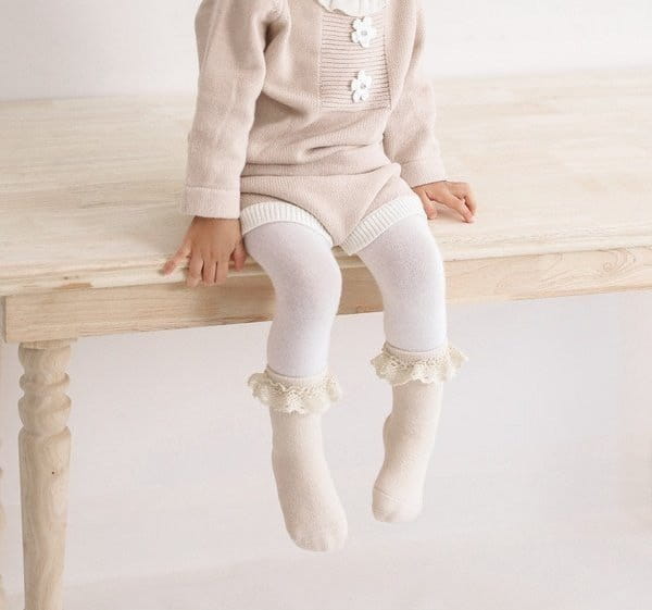 Miso - Korean Baby Fashion - #babyboutique - Ton Lace Socks - 7