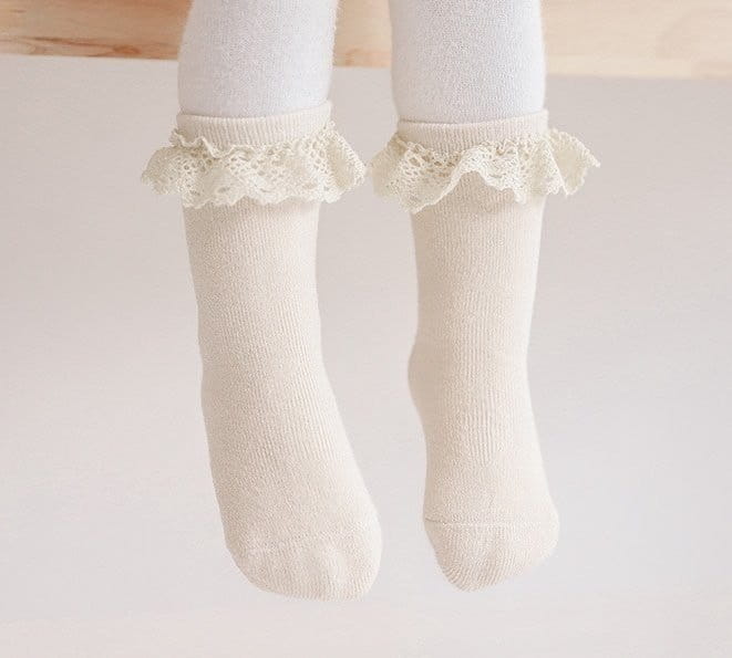 Miso - Korean Baby Fashion - #babyboutique - Ton Lace Socks - 8