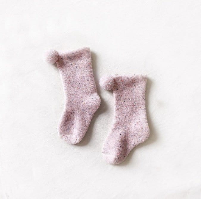 Miso - Korean Baby Fashion - #babyclothing - Bocasi Pom Socks - 3