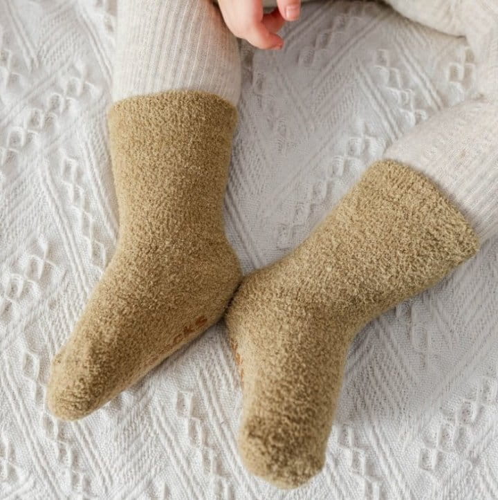 Miso - Korean Baby Fashion - #babyclothing - Bebe Sleep Socks - 2