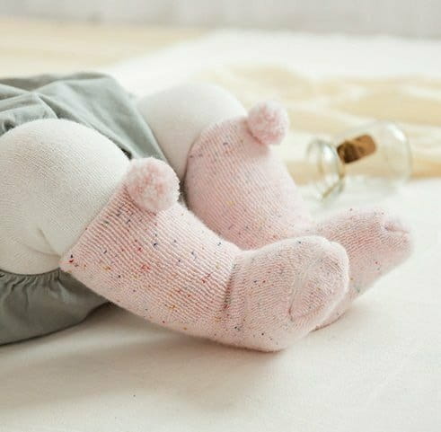 Miso - Korean Baby Fashion - #babyclothing - Bocasi Pom Socks - 4