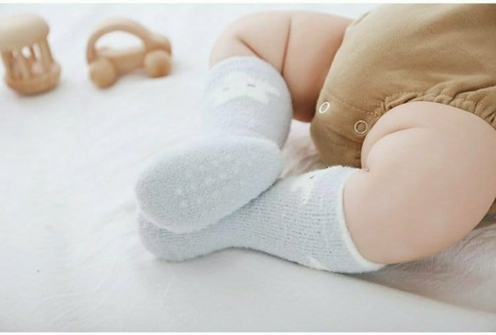 Miso - Korean Baby Fashion - #babylifestyle - Pastel Sleep Socks - 9