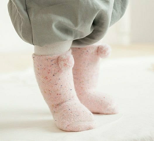 Miso - Korean Baby Fashion - #babyootd - Bocasi Pom Socks - 9