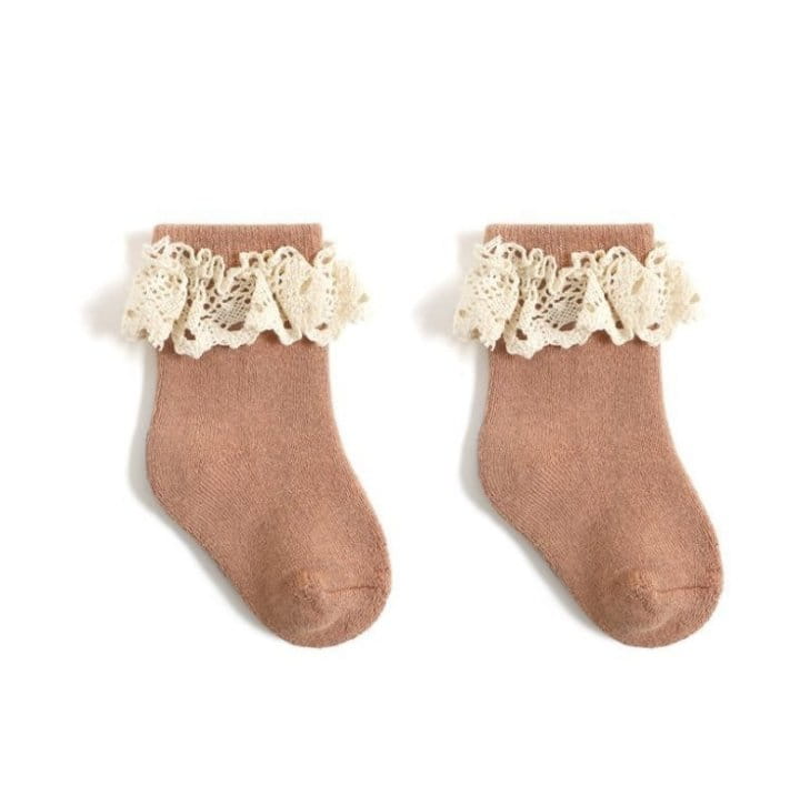 Miso - Korean Baby Fashion - #babyoutfit - Ton Lace Socks - 3