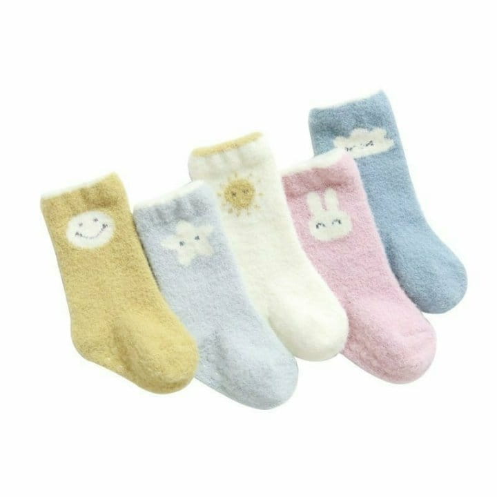 Miso - Korean Baby Fashion - #onlinebabyshop - Pastel Sleep Socks