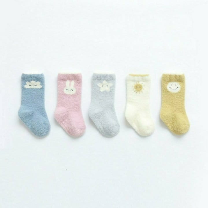 Miso - Korean Baby Fashion - #smilingbaby - Pastel Sleep Socks - 2