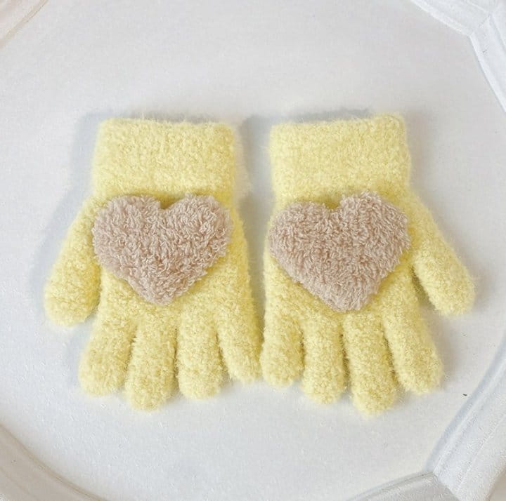 Miso - Korean Children Fashion - #Kfashion4kids - Heart Finger Gloves - 3