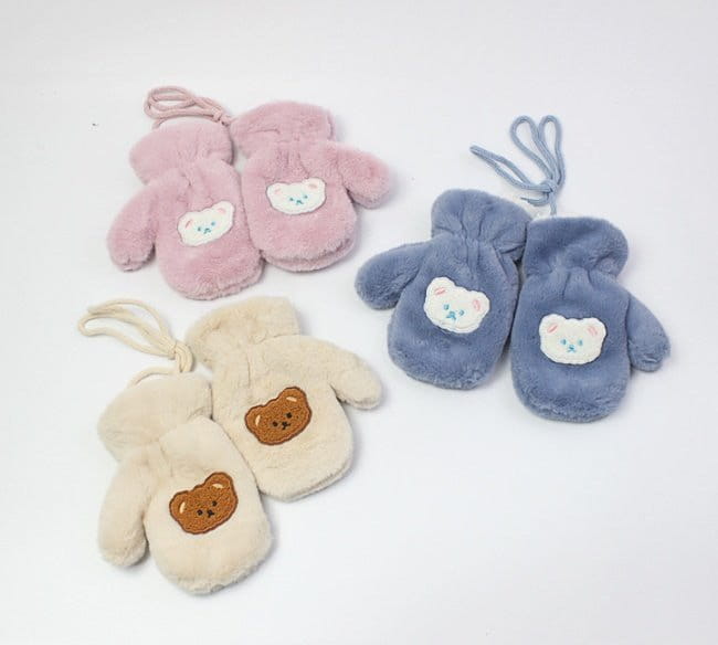 Miso - Korean Children Fashion - #Kfashion4kids - Bear Gloves