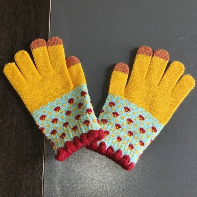 Miso - Korean Children Fashion - #designkidswear - Flower inger Gloves - 2