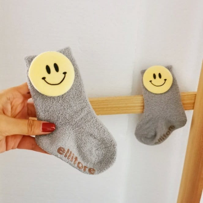 Miso - Korean Children Fashion - #designkidswear - Smile Sleep Socks - 7