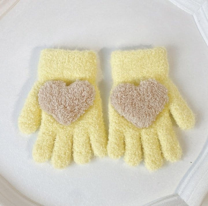 Miso - Korean Children Fashion - #kidzfashiontrend - Heart Finger Gloves - 3