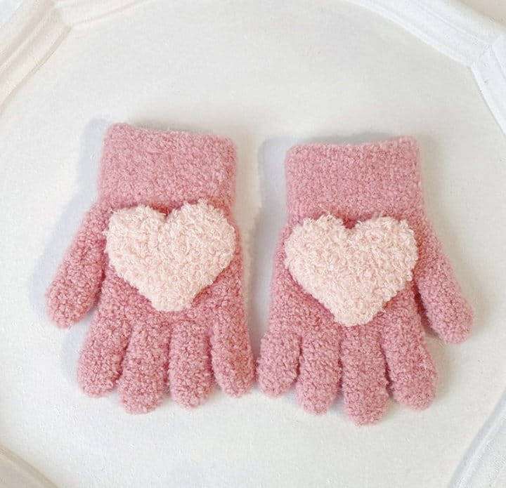 Miso - Korean Children Fashion - #Kfashion4kids - Heart Finger Gloves - 4