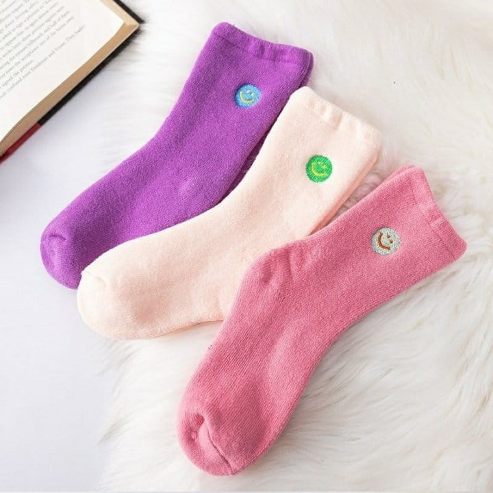 Miso - Korean Children Fashion - #magicofchildhood - Smile Socks Set