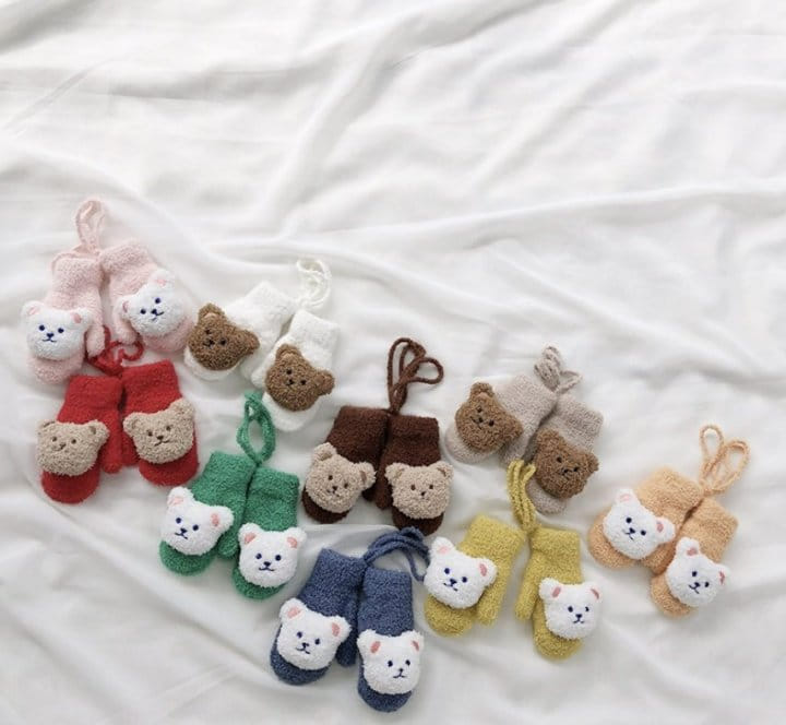 Miso - Korean Children Fashion - #magicofchildhood - Boodle Bear Bucket Gloves - 11