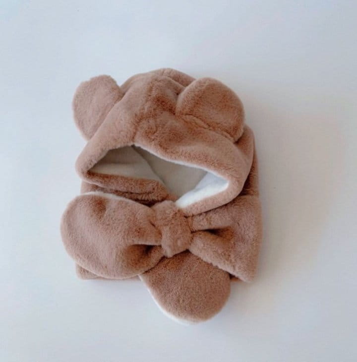 Miso - Korean Children Fashion - #minifashionista - Teddy Bear Hat Muffler  - 3