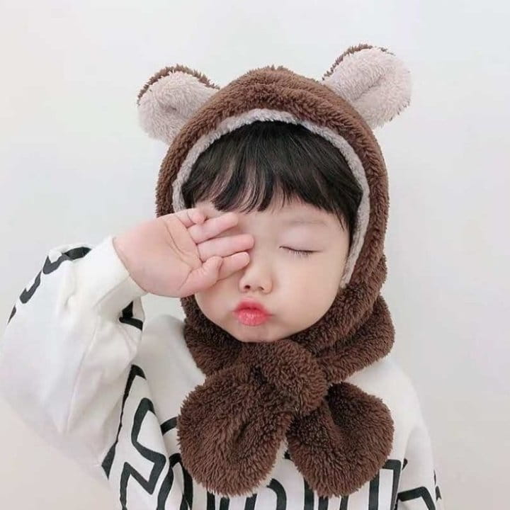 Miso - Korean Children Fashion - #prettylittlegirls - Bam Bear Hat Muffler - 5