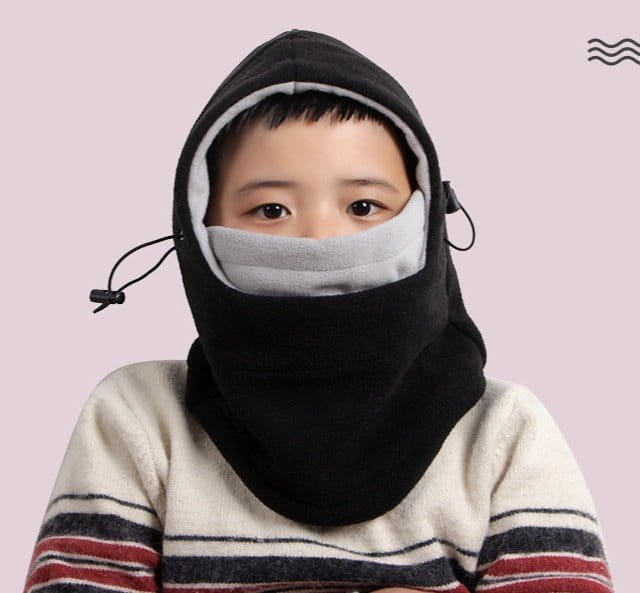 Miso - Korean Children Fashion - #stylishchildhood - Fleece Hoody Neck Warmer - 2