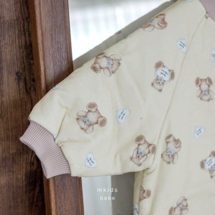 Mkids - Korean Baby Fashion - #babyoninstagram - Teddy Bear Bodysuit - 6