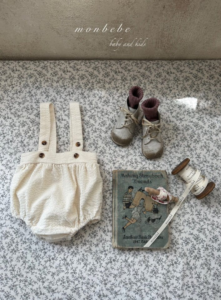 Monbebe - Korean Baby Fashion - #babyboutiqueclothing - Ecole Dungarees Pants