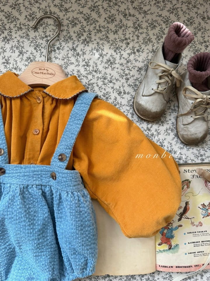 Monbebe - Korean Baby Fashion - #babyoninstagram - Ecole Dungarees Pants - 7