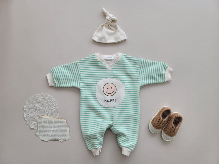 Moran - Korean Baby Fashion - #babyoninstagram - Happy Fleece Bodysuit - 4