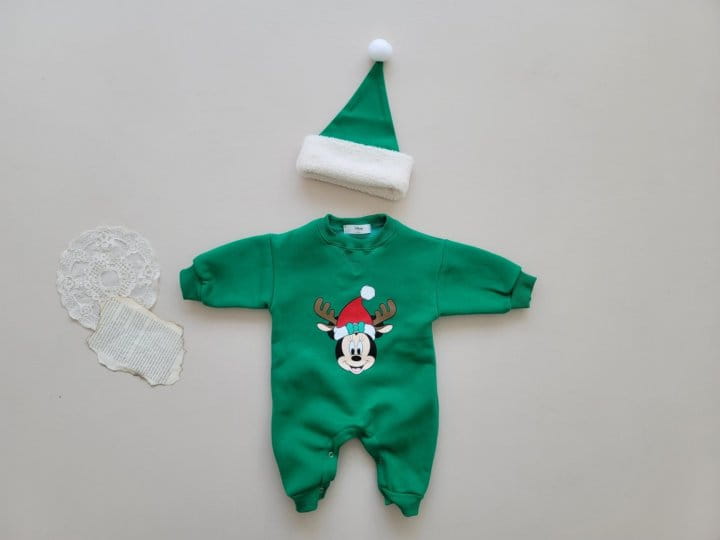 Moran - Korean Baby Fashion - #babyootd - Rudolf Mini Bodysuit with Hat - 2