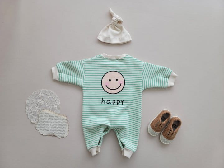 Moran - Korean Baby Fashion - #onlinebabyshop - Happy Fleece Bodysuit - 9