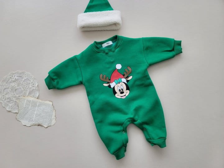 Moran - Korean Baby Fashion - #onlinebabyshop - Rudolf Mini Bodysuit with Hat - 7