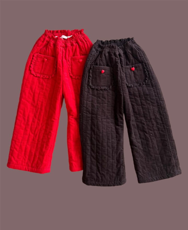 Mumunbaba - Korean Children Fashion - #discoveringself - Love Quilting Pants - 12