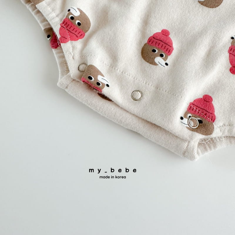 My Bebe - Korean Baby Fashion - #babylifestyle - Bear Bear Hairband Bodysuit Set - 12