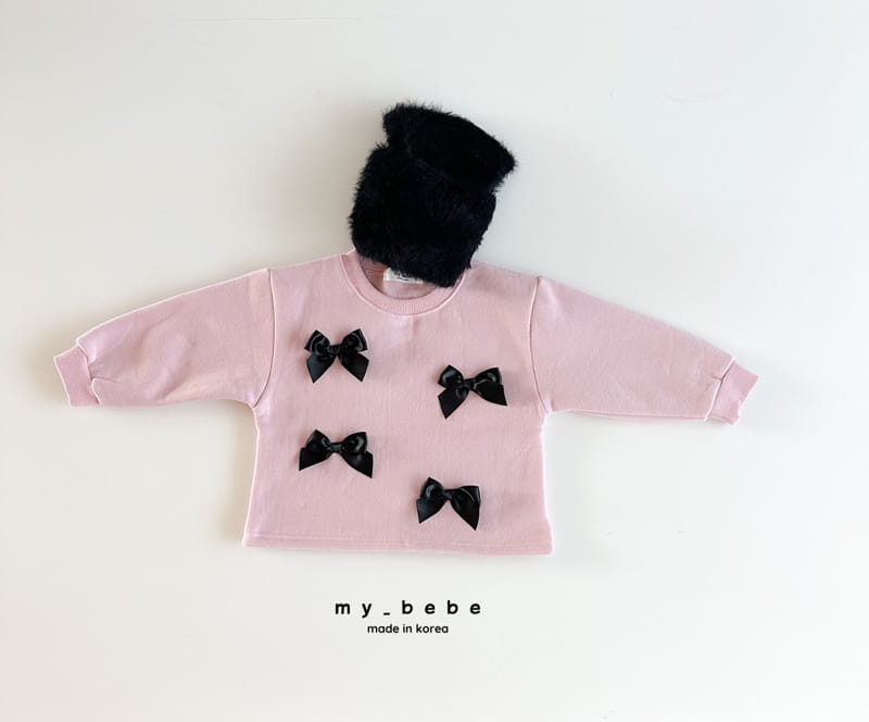 My Bebe - Korean Children Fashion - #Kfashion4kids - Winter Ribbon Sweatshirt - 9