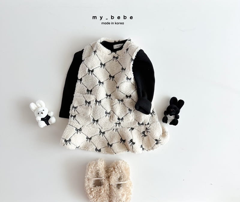 My Bebe - Korean Children Fashion - #childofig - Love Dumble One-piece - 5