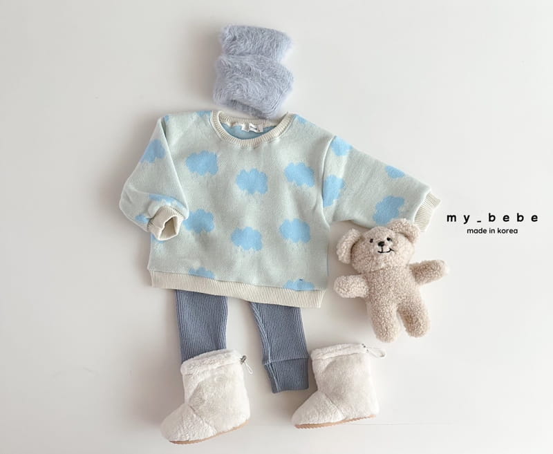 My Bebe - Korean Children Fashion - #childofig - Fleece Jacquared Sweatshirt - 11