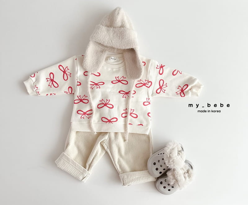 My Bebe - Korean Children Fashion - #discoveringself - Win Win Paint Sweatshirt - 12