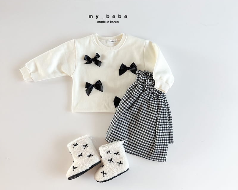 My Bebe - Korean Children Fashion - #fashionkids - Tori Ribbon Skirt - 8