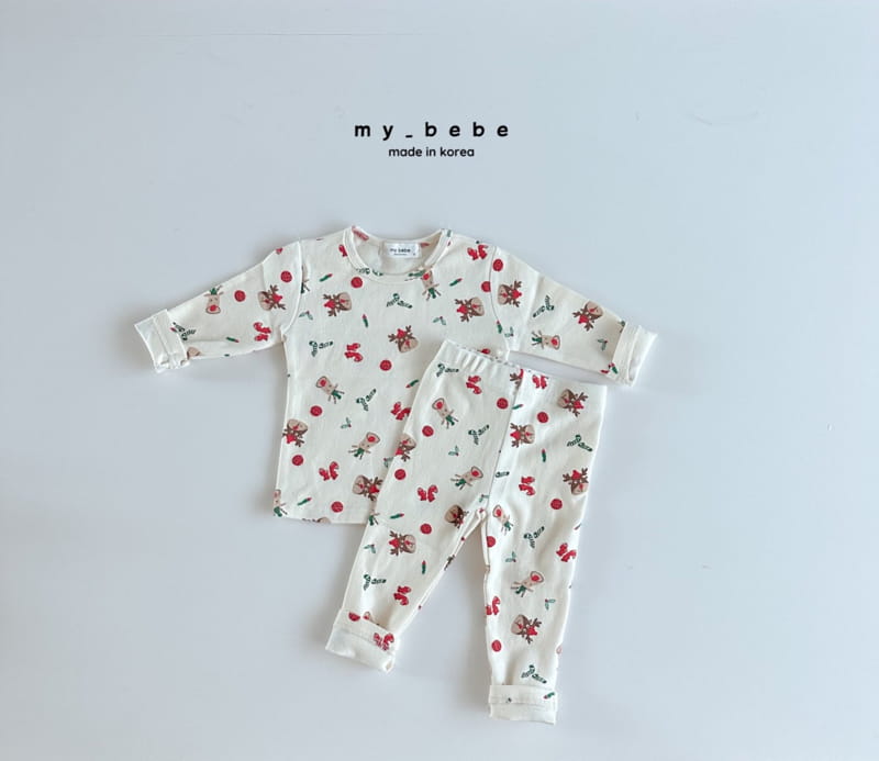 My Bebe - Korean Children Fashion - #kidsshorts - Bear Pajama Set - 11