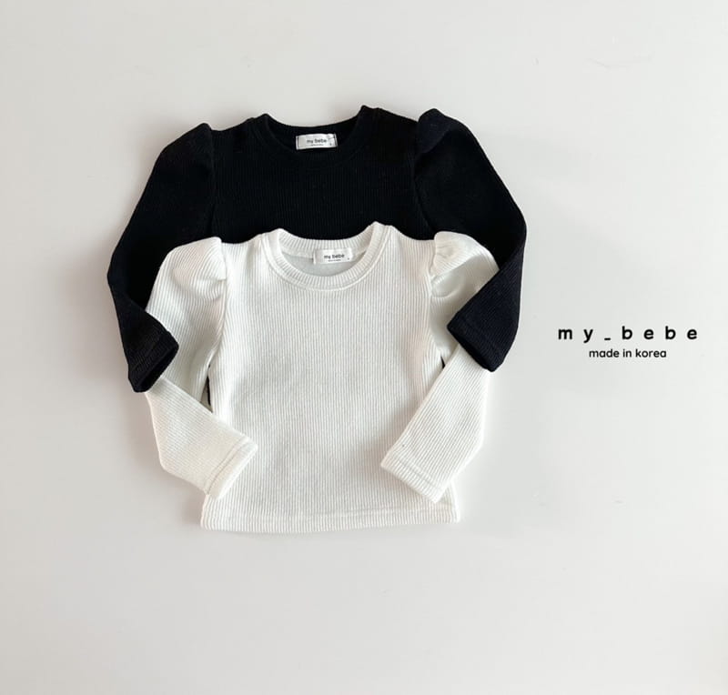 My Bebe - Korean Children Fashion - #kidsshorts - Life Puff Tee