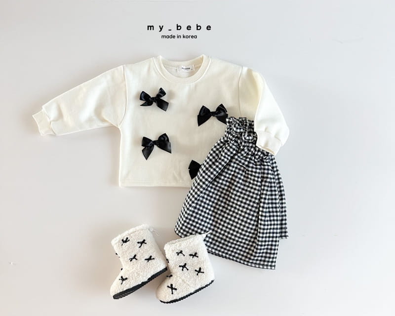 My Bebe - Korean Children Fashion - #kidsstore - Winter Ribbon Sweatshirt - 7