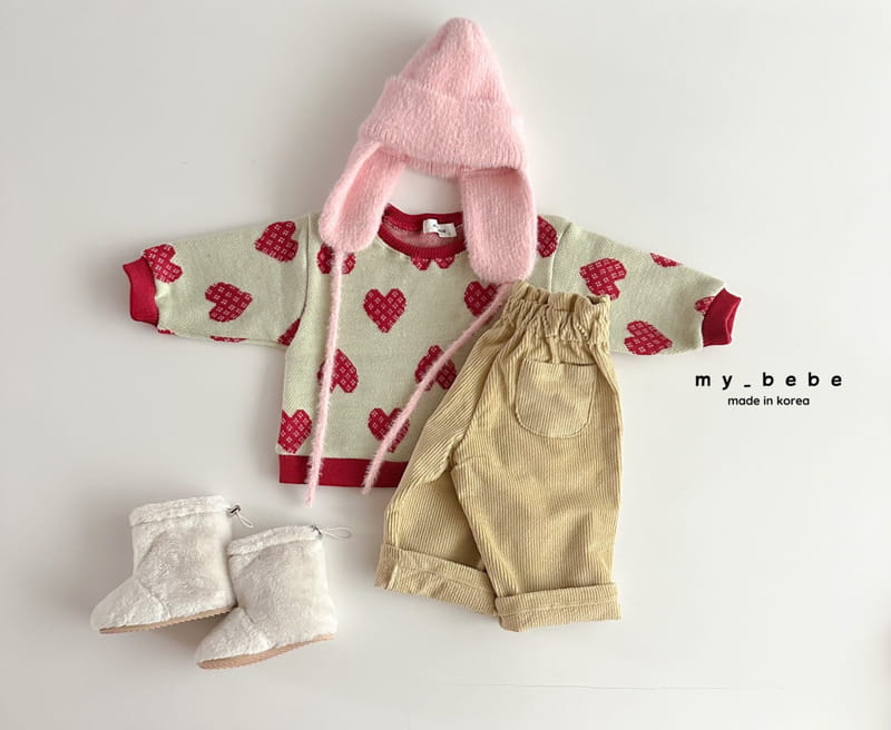 My Bebe - Korean Children Fashion - #littlefashionista - Bback Fleece Rib Pants - 12