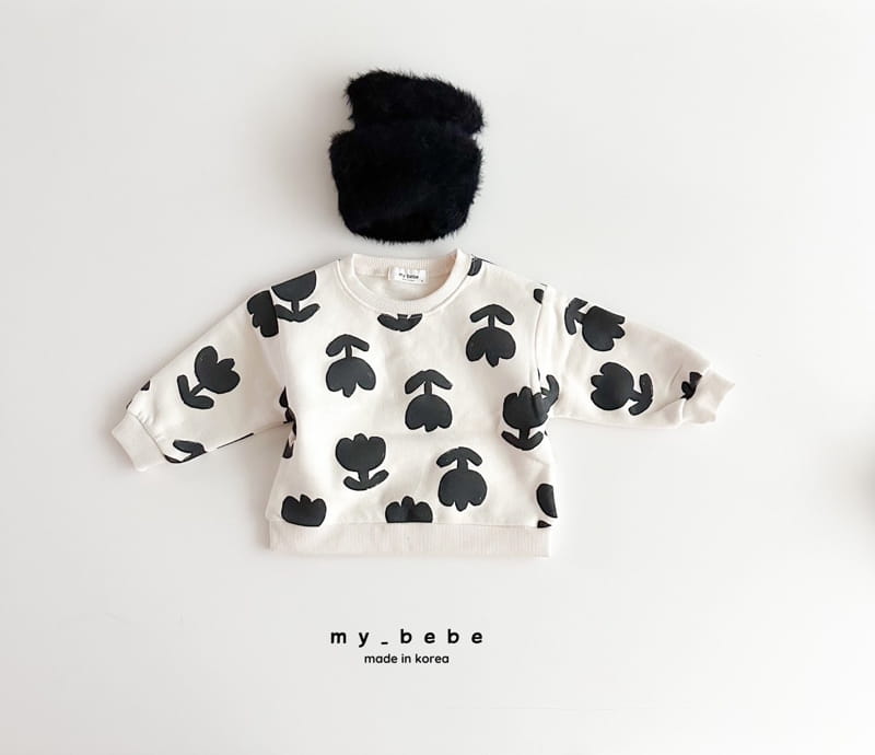 My Bebe - Korean Children Fashion - #Kfashion4kids - Win Win Paint Sweatshirt - 4